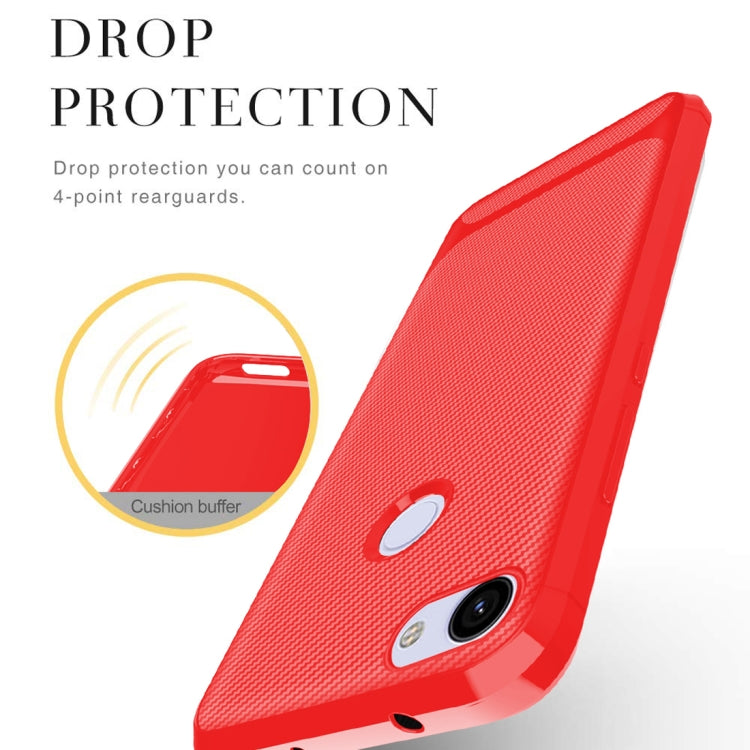 For Google Pixel 3a Carbon Fiber Texture Shockproof TPU Protective Case