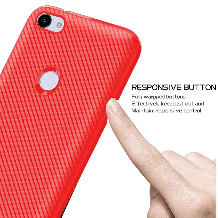 For Google Pixel 3a Carbon Fiber Texture Shockproof TPU Protective Case