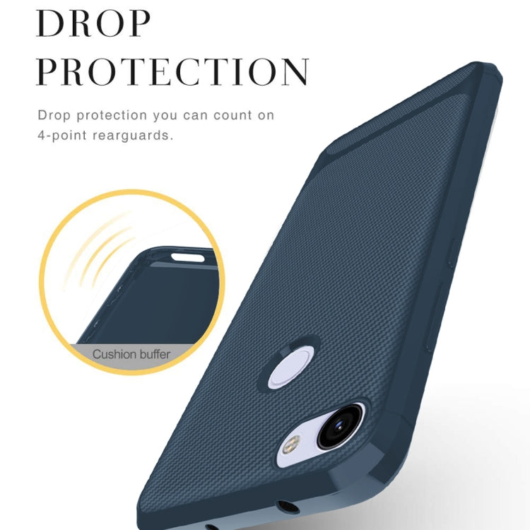 For Google Pixel 3a Carbon Fiber Texture Shockproof TPU Protective Case
