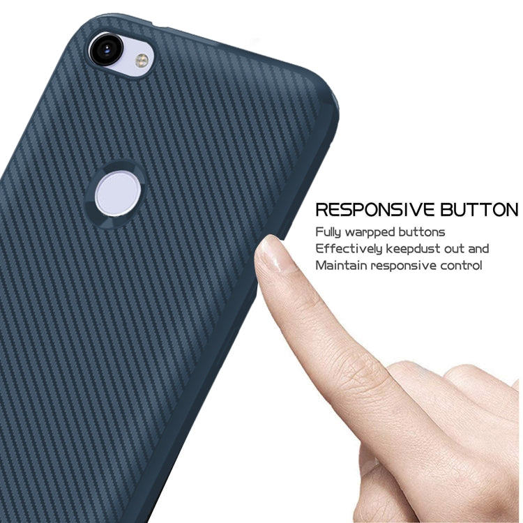 For Google Pixel 3a Carbon Fiber Texture Shockproof TPU Protective Case