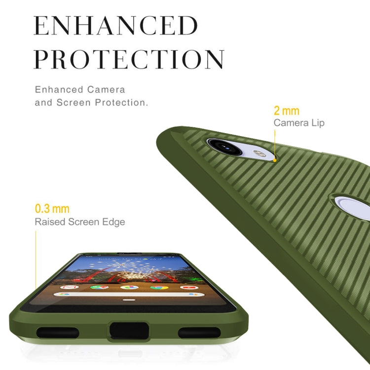 For Google Pixel 3a Carbon Fiber Texture Shockproof TPU Protective Case