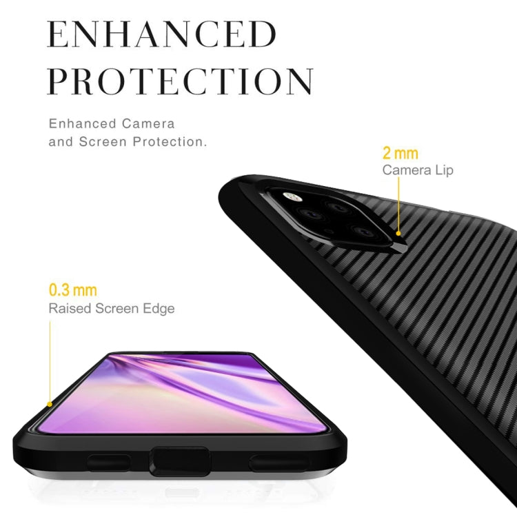 For Google Pixel 4 Carbon Fiber Texture Shockproof TPU Protective Case