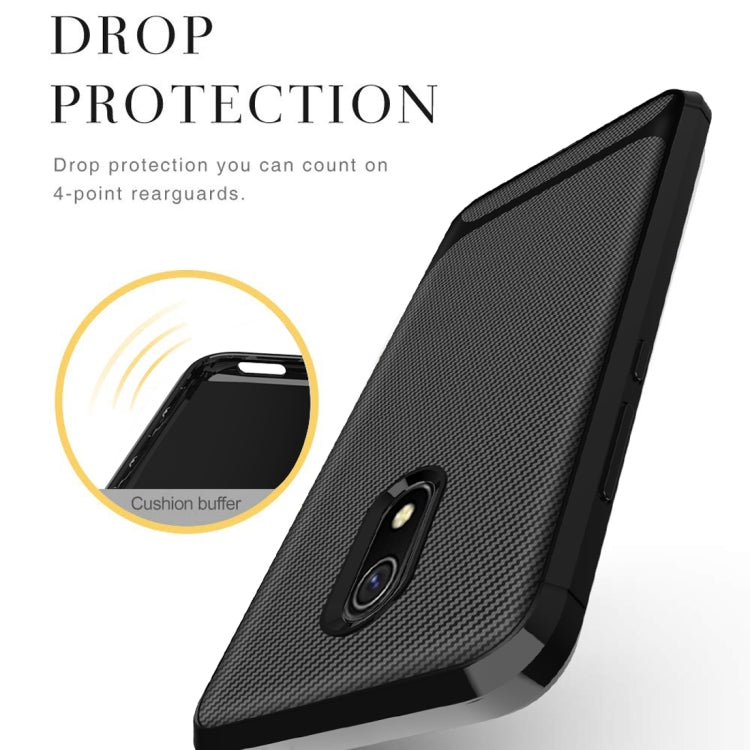 For Nokia 1 Plus Carbon Fiber Texture Shockproof TPU Protective Case