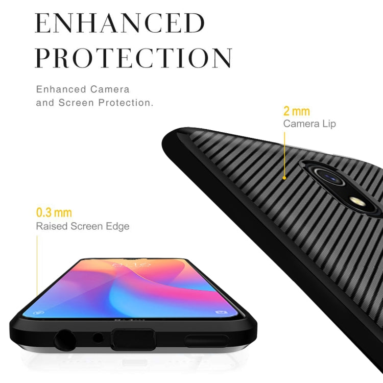 For Nokia 1 Plus Carbon Fiber Texture Shockproof TPU Protective Case