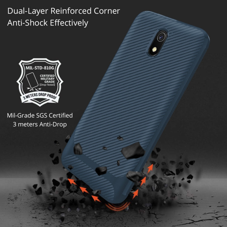 For Nokia 1 Plus Carbon Fiber Texture Shockproof TPU Protective Case