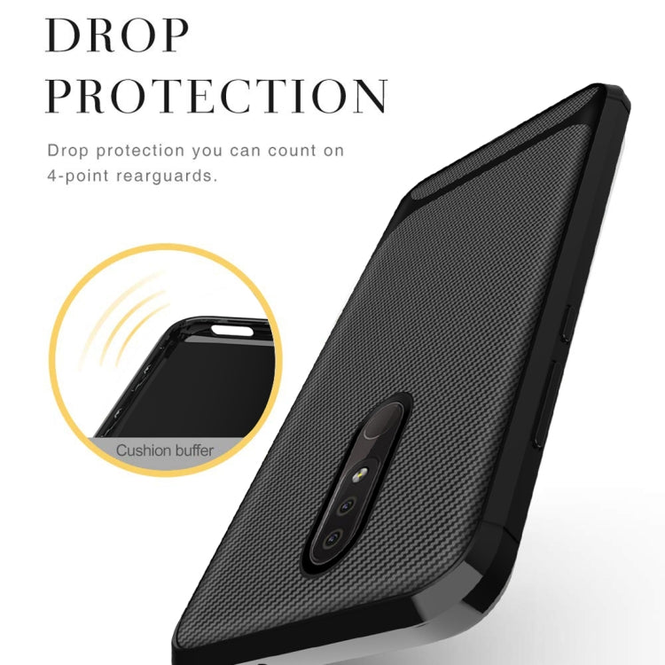 For Nokia 4.2 Carbon Fiber Texture Shockproof TPU Protective Case