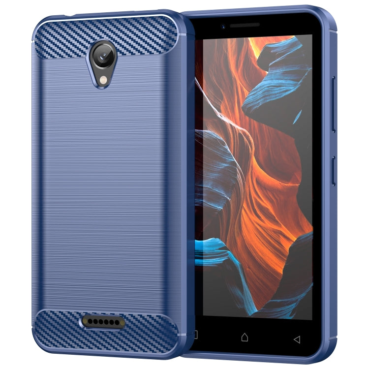 For Lenovo Vibe B Brushed Texture Carbon Fiber TPU Phone Case