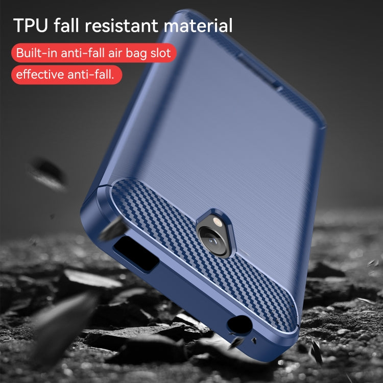 For Lenovo Vibe B Brushed Texture Carbon Fiber TPU Phone Case