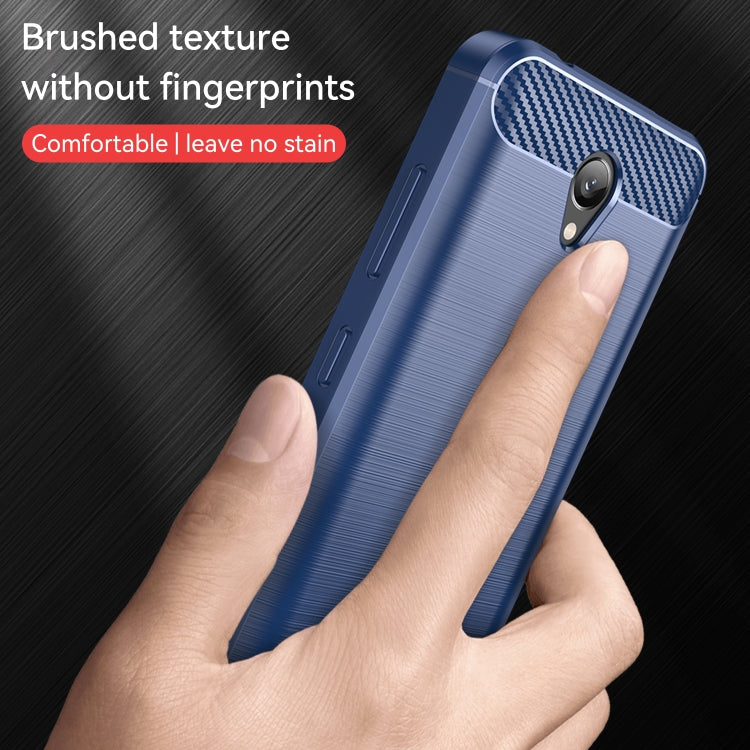 For Lenovo Vibe B Brushed Texture Carbon Fiber TPU Phone Case
