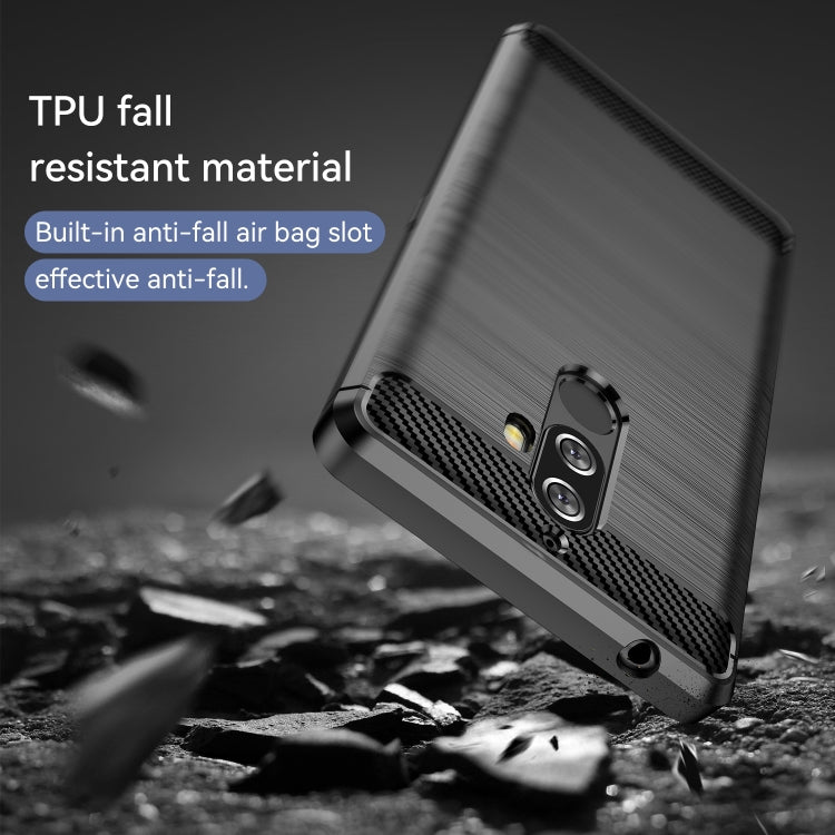 For Lenovo K8 Note/K8 Note Lite Brushed Texture Carbon Fiber TPU Phone Case