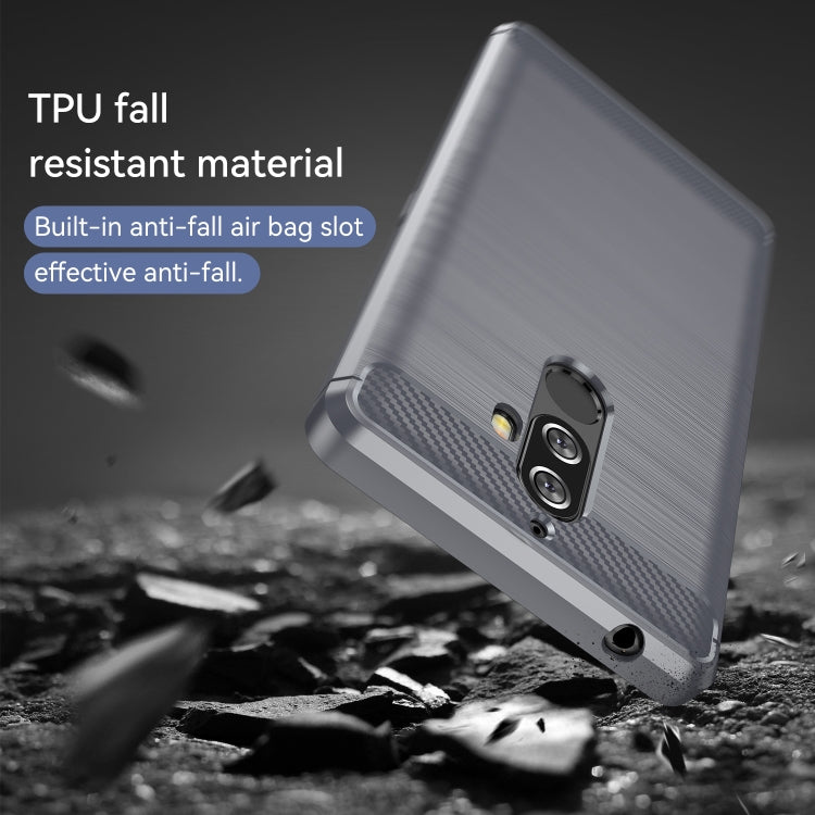 For Lenovo K8 Note/K8 Note Lite Brushed Texture Carbon Fiber TPU Phone Case