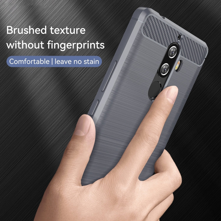 For Lenovo K8 Note/K8 Note Lite Brushed Texture Carbon Fiber TPU Phone Case