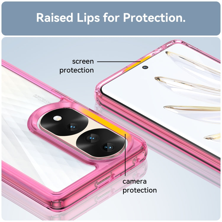 For Honor 70 Pro 5G Colorful Series Acrylic + TPU Phone Case