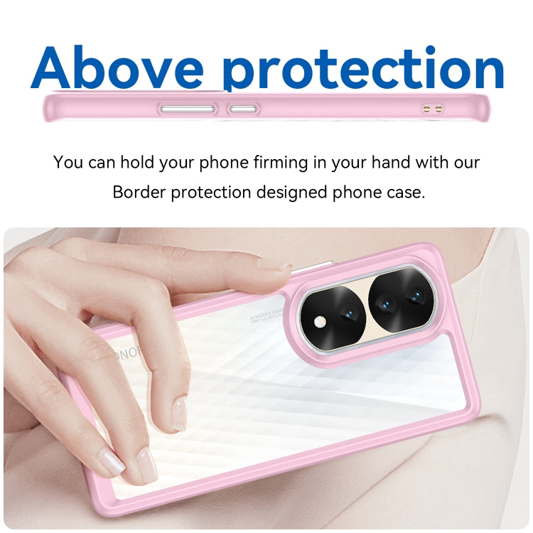 For Honor 70 Pro+ 5G Colorful Series Acrylic + TPU Phone Case