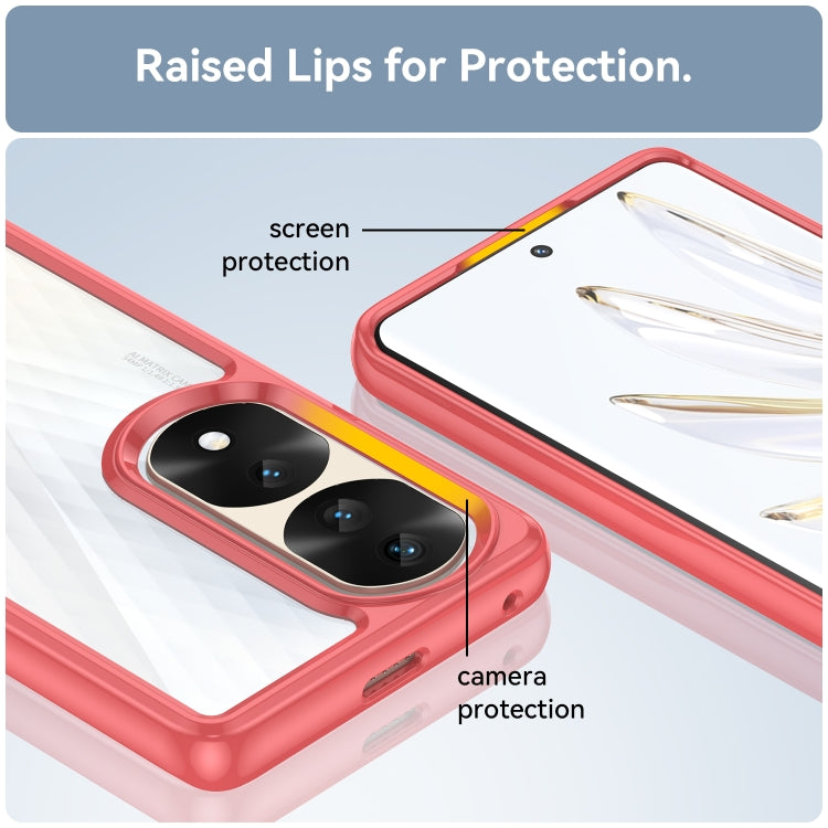 For Honor 70 Pro+ 5G Colorful Series Acrylic + TPU Phone Case
