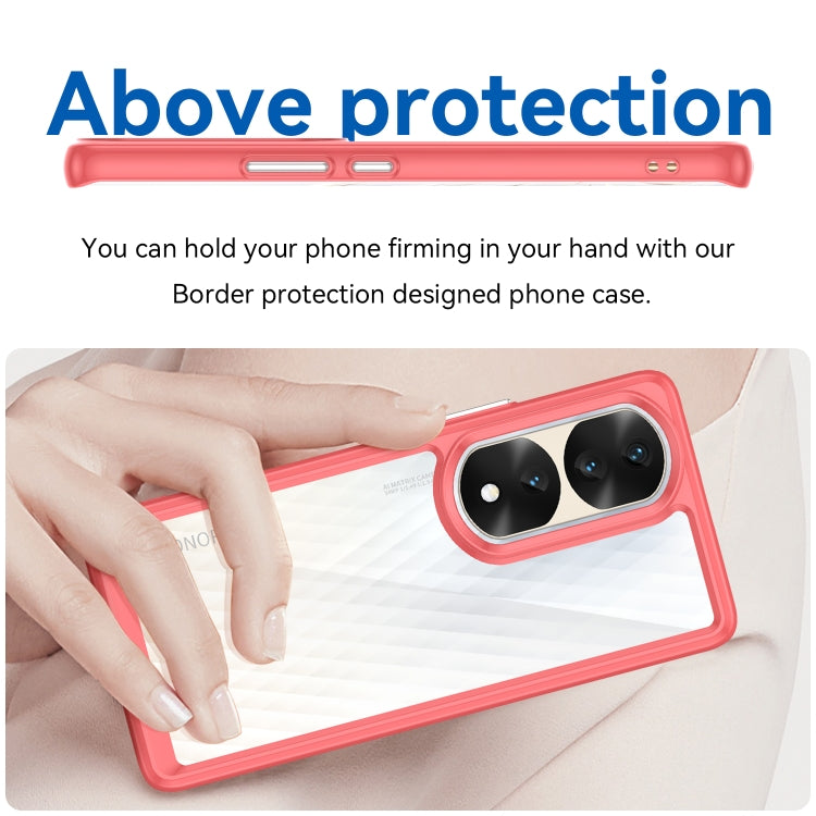 For Honor 70 Pro+ 5G Colorful Series Acrylic + TPU Phone Case