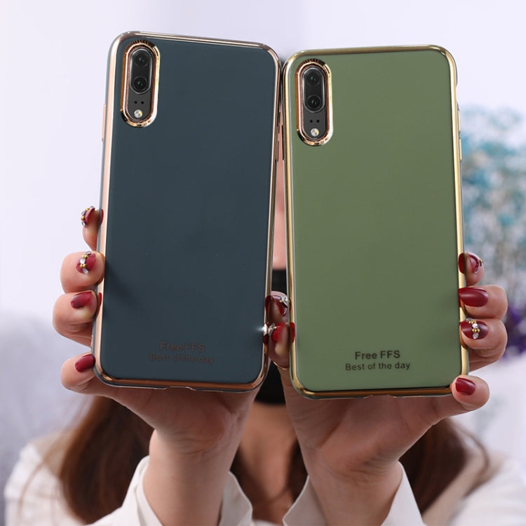 For Huawei P20 6D Plating TPU Protective Case