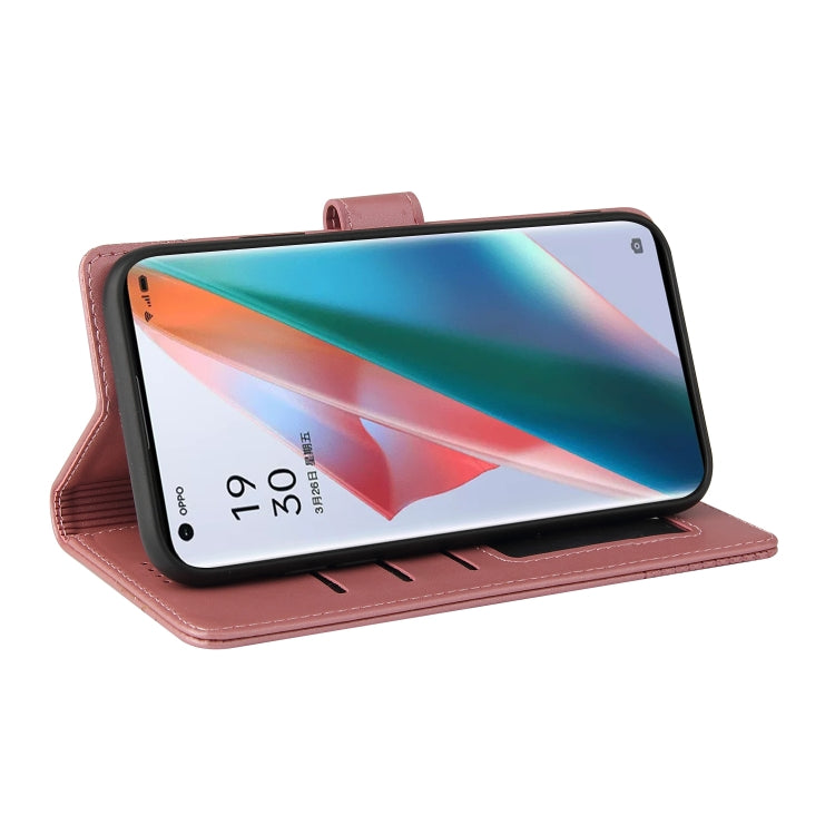 For OPPO Find X3 Pro GQUTROBE Skin Feel Magnetic Leather Phone Case