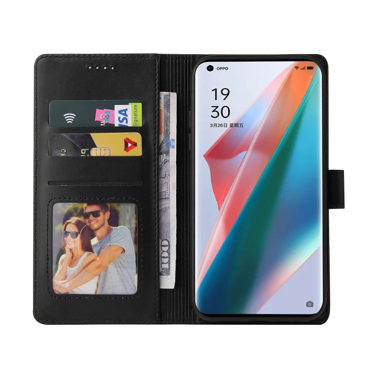 For OPPO Find X3 Pro GQUTROBE Skin Feel Magnetic Leather Phone Case