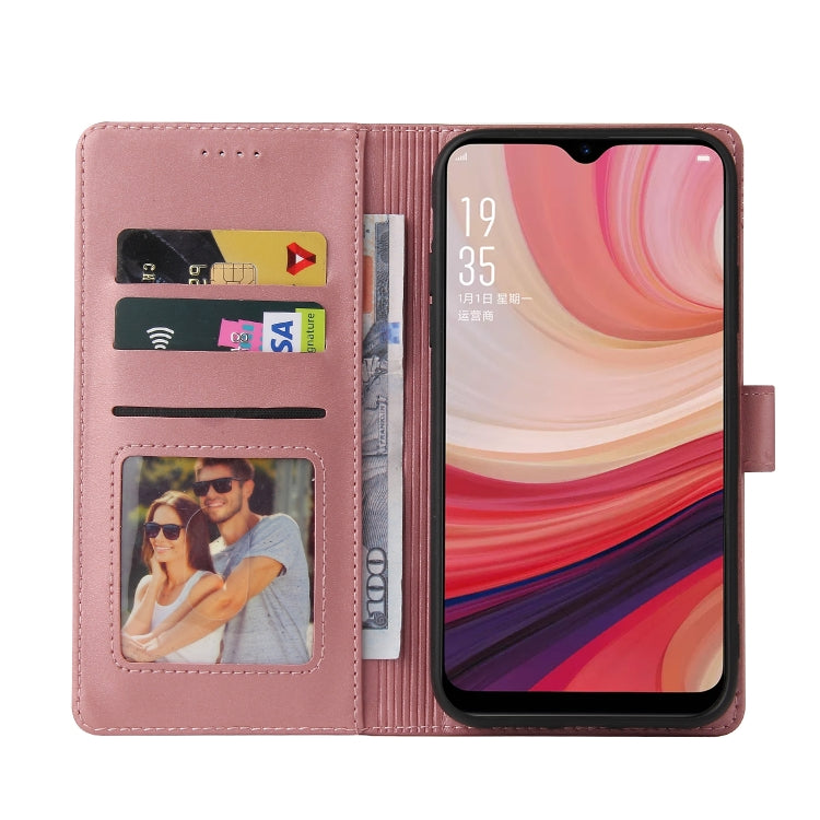 For OPPO A7 2018 GQUTROBE Skin Feel Magnetic Leather Phone Case
