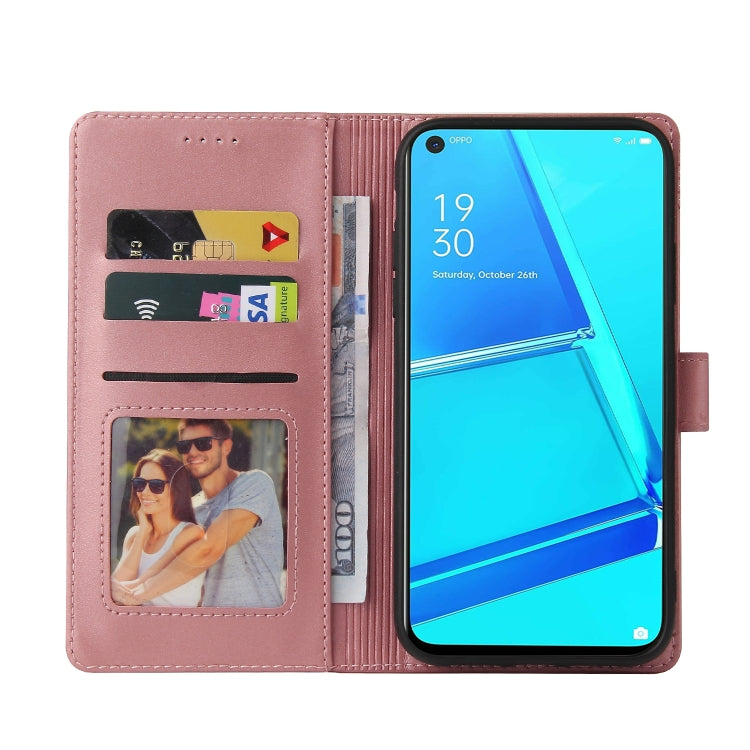 For OPPO A52 GQUTROBE Skin Feel Magnetic Leather Phone Case