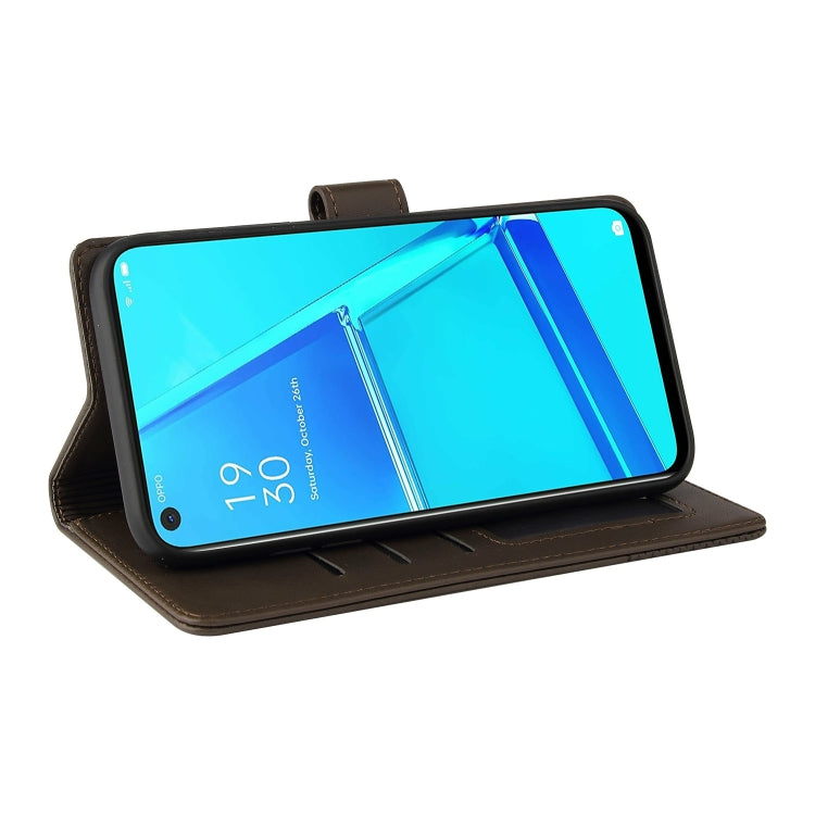 For OPPO A52 GQUTROBE Skin Feel Magnetic Leather Phone Case