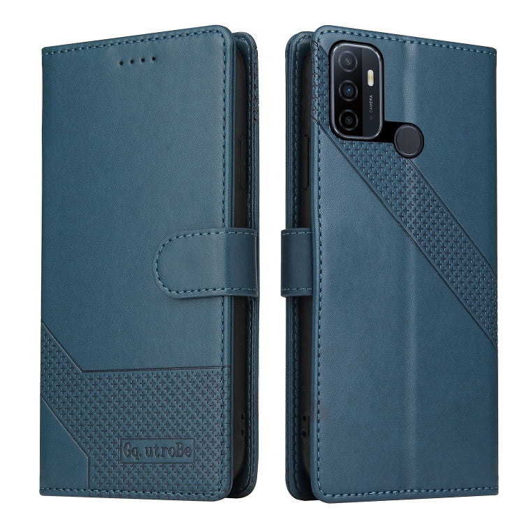 For OPPO A53 GQUTROBE Skin Feel Magnetic Leather Phone Case
