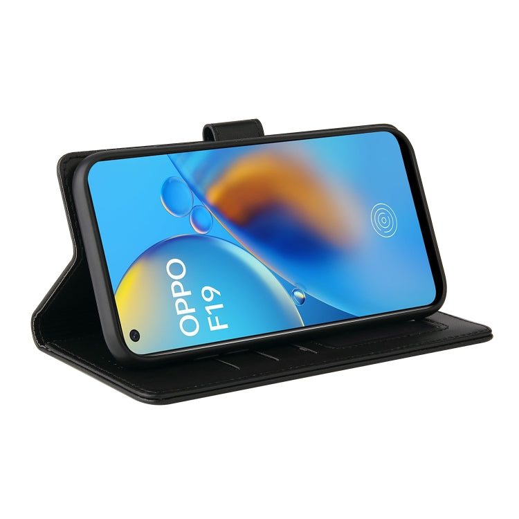 For OPPO A74 / F19 GQUTROBE Skin Feel Magnetic Leather Phone Case