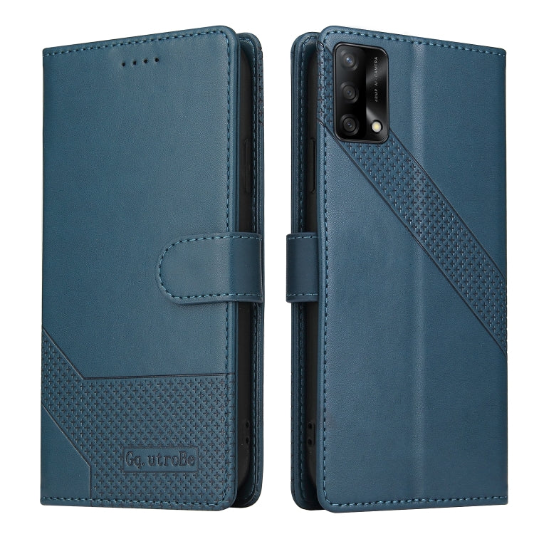For OPPO A74 / F19 GQUTROBE Skin Feel Magnetic Leather Phone Case