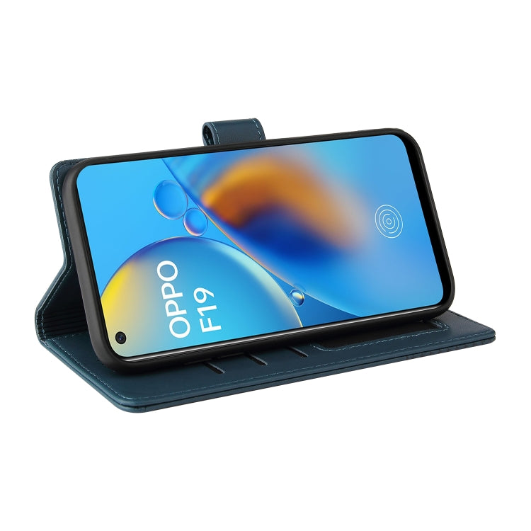 For OPPO A74 / F19 GQUTROBE Skin Feel Magnetic Leather Phone Case