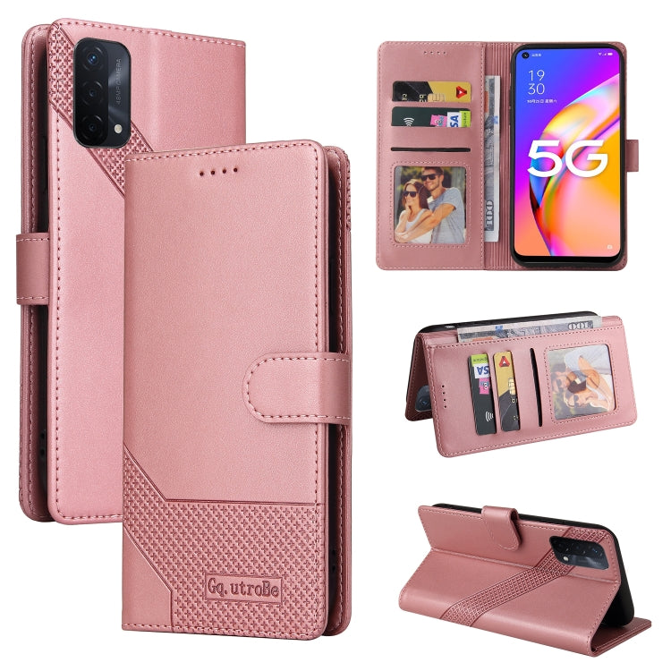 For OPPO A93 5G GQUTROBE Skin Feel Magnetic Leather Phone Case