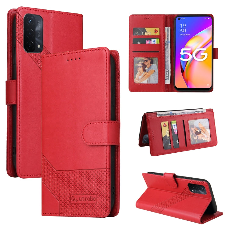 For OPPO A93 5G GQUTROBE Skin Feel Magnetic Leather Phone Case
