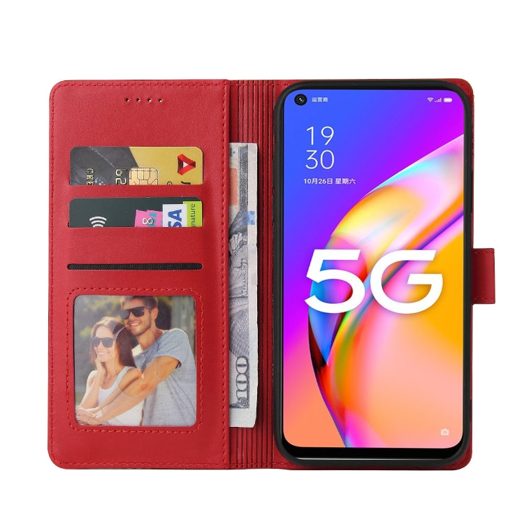 For OPPO A93 5G GQUTROBE Skin Feel Magnetic Leather Phone Case