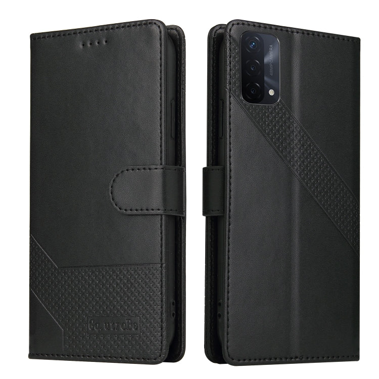 For OPPO A93 5G GQUTROBE Skin Feel Magnetic Leather Phone Case