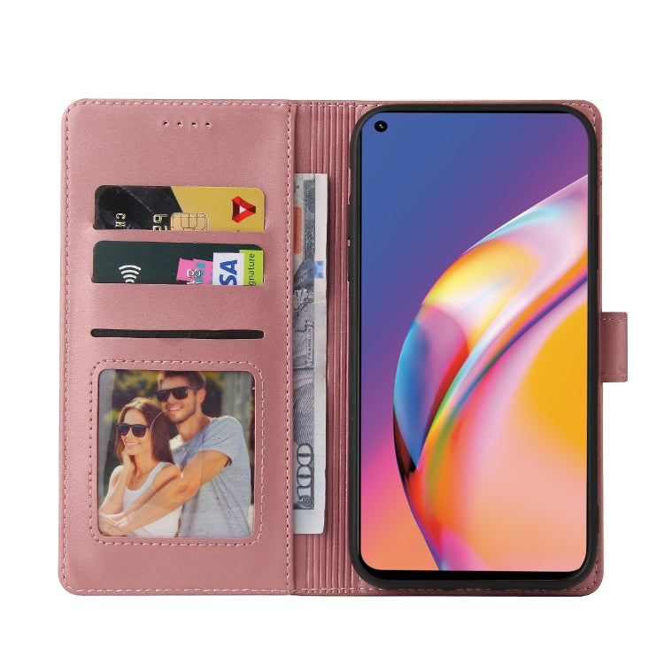 For OPPO A94 GQUTROBE Skin Feel Magnetic Leather Phone Case
