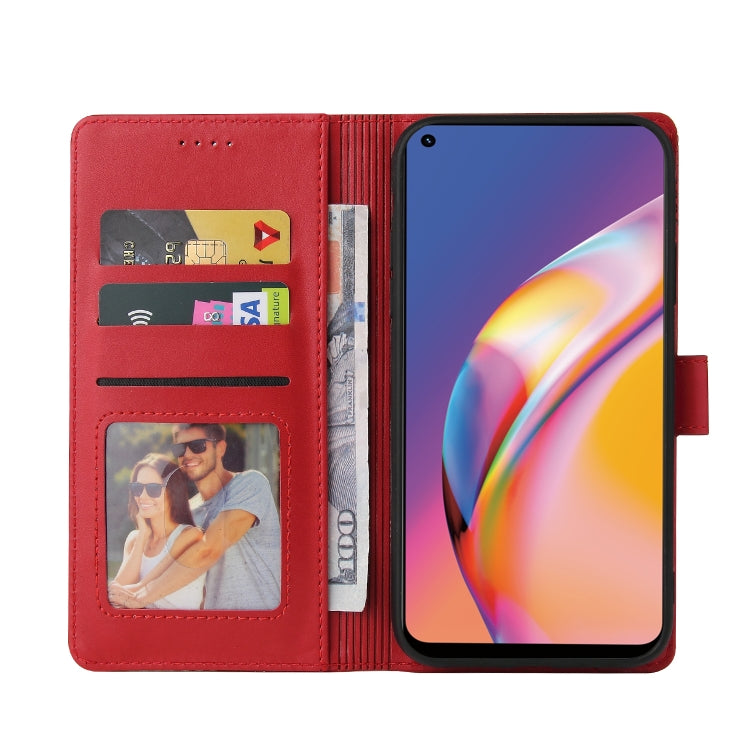 For OPPO A94 GQUTROBE Skin Feel Magnetic Leather Phone Case