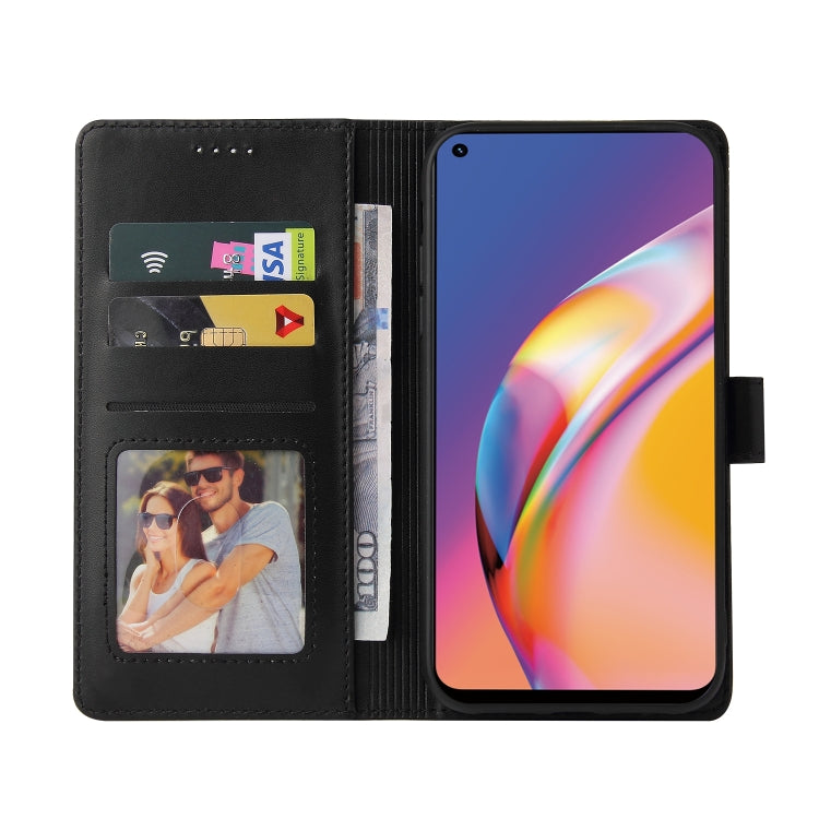 For OPPO A94 GQUTROBE Skin Feel Magnetic Leather Phone Case