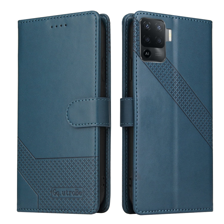 For OPPO A94 GQUTROBE Skin Feel Magnetic Leather Phone Case