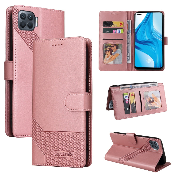 For OPPO F17 Pro / A93 GQUTROBE Skin Feel Magnetic Leather Phone Case