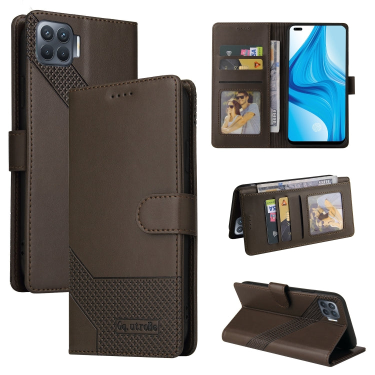 For OPPO F17 Pro / A93 GQUTROBE Skin Feel Magnetic Leather Phone Case