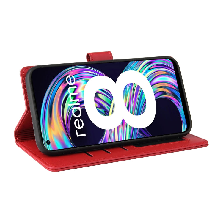 For Realme 8 GQUTROBE Skin Feel Magnetic Leather Phone Case