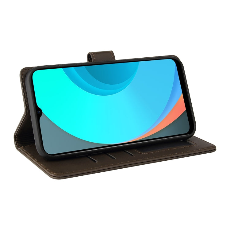 For Realme C11 GQUTROBE Skin Feel Magnetic Leather Phone Case