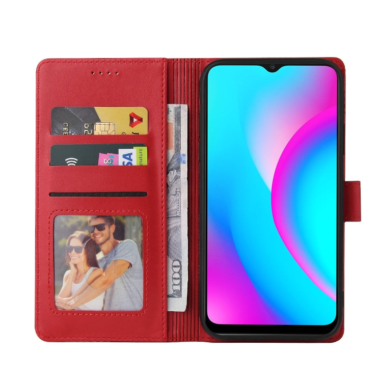 For Realme C15 GQUTROBE Skin Feel Magnetic Leather Phone Case