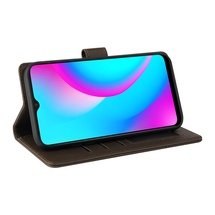 For Realme C15 GQUTROBE Skin Feel Magnetic Leather Phone Case