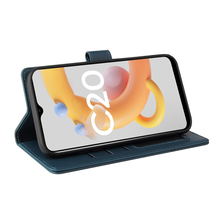 For Realme C20 GQUTROBE Skin Feel Magnetic Leather Phone Case