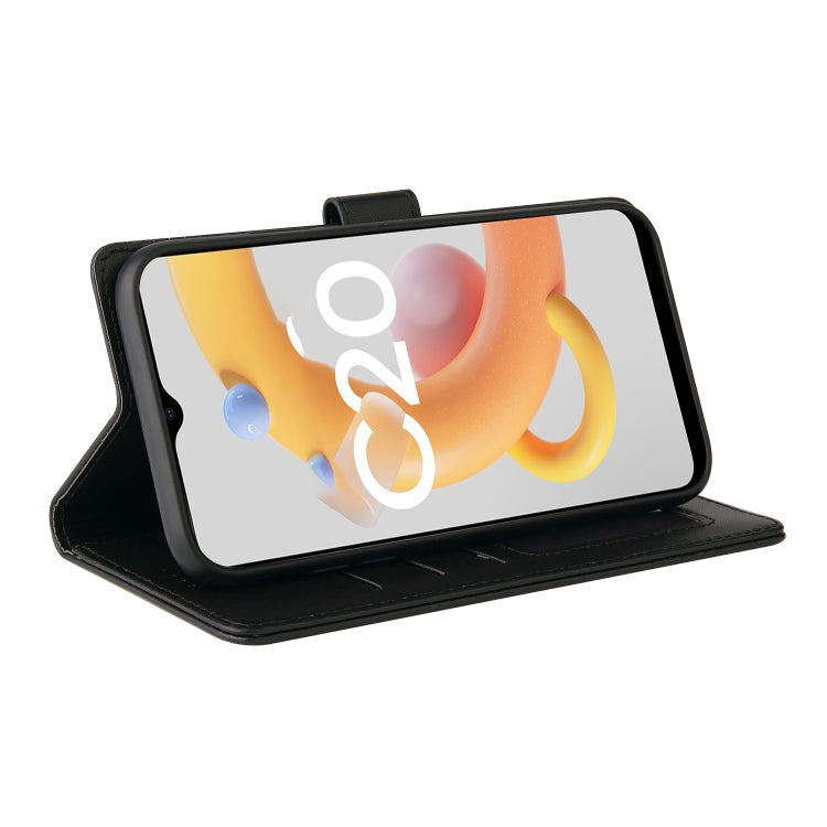 For Realme C21Y GQUTROBE Skin Feel Magnetic Leather Phone Case