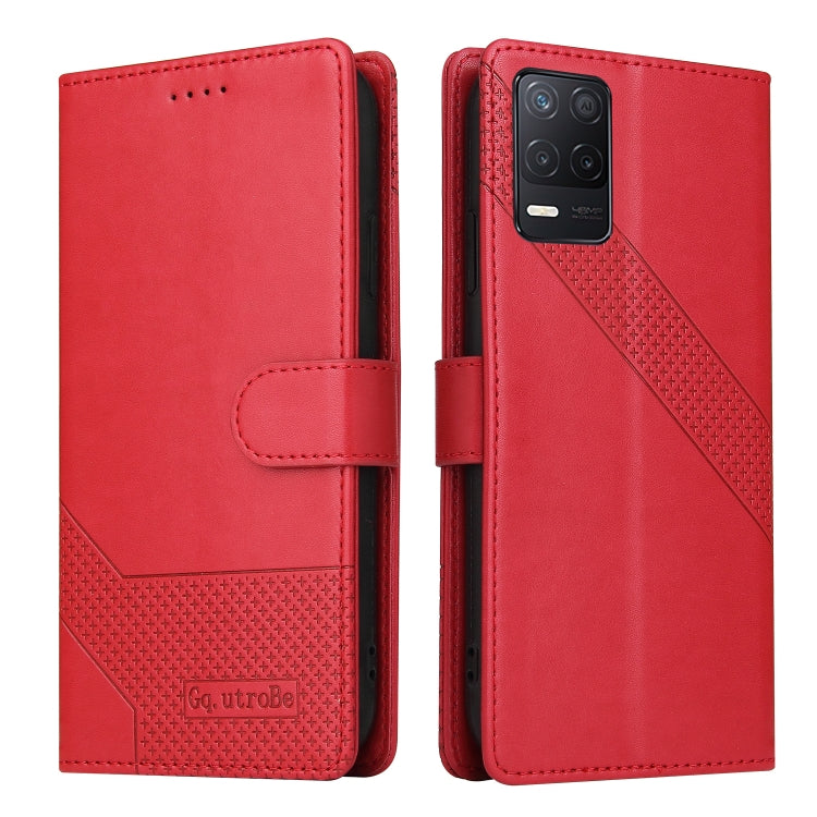 For Realme V13 5G GQUTROBE Skin Feel Magnetic Leather Phone Case
