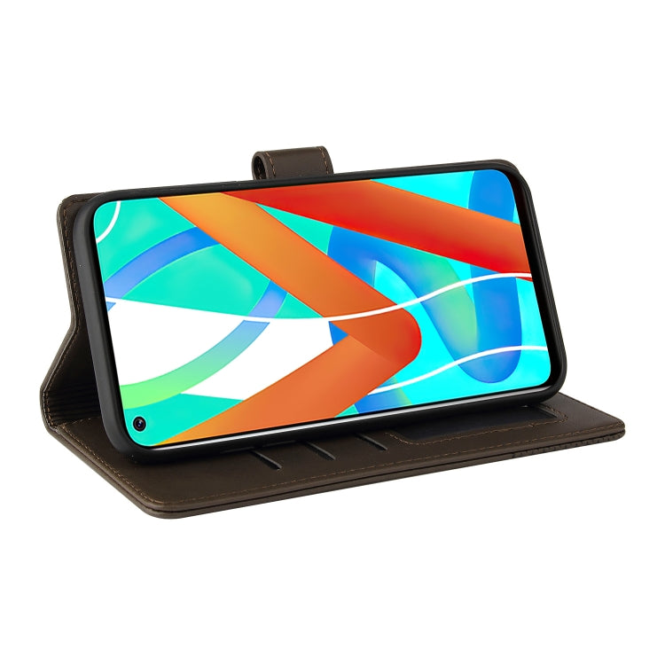 For Realme V13 5G GQUTROBE Skin Feel Magnetic Leather Phone Case