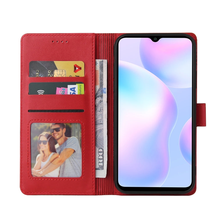 For Xiaomi Redmi 9A GQUTROBE Skin Feel Magnetic Leather Phone Case