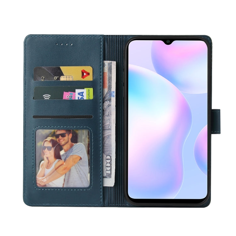 For Xiaomi Redmi 9A GQUTROBE Skin Feel Magnetic Leather Phone Case